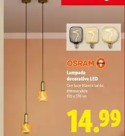 Lidl Lampada decorativa LED offerta