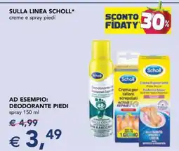 Esselunga Scholl Deodorante Piedi offerta