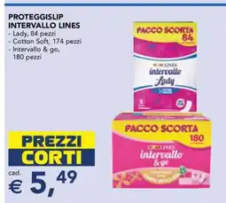 Esselunga Proteggislip Intervallo Lines offerta