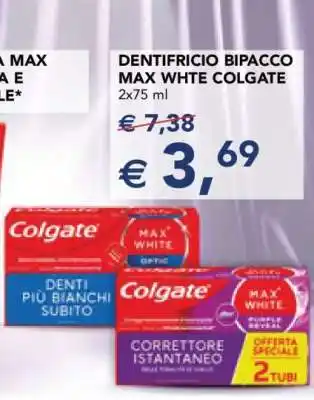 Esselunga Dentifricio Bipacco Max White Colgate offerta