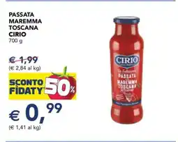 Esselunga PASSATA MAREMMA TOSCANA CIRIO offerta