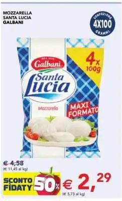 Esselunga MOZZARELLA SANTA LUCIA GALBANI offerta