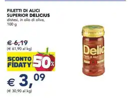 Esselunga Filetti di Alici Superior Delicius offerta