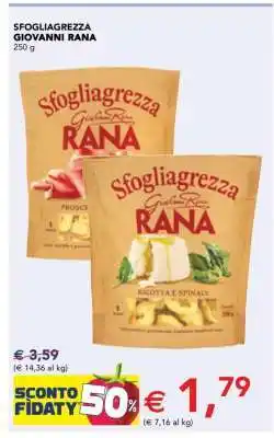 Esselunga Sfogliagrezza Giovanni Rana offerta