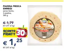 Esselunga PIADINA FRESCA EMMEGI offerta