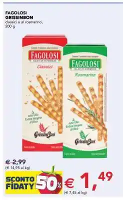 Esselunga Fagolosi Grissinbon offerta