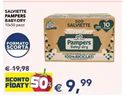 Esselunga Salviette Pampers Baby-Dry offerta