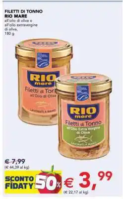 Esselunga FILETTI DI TONNO RIO MARE offerta
