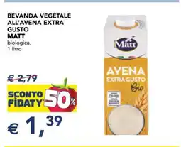Esselunga BEVANDA VEGETALE ALL'AVENA EXTRA GUSTO MATT offerta