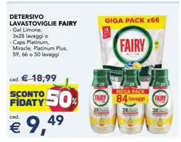Esselunga DETERSIVO LAVASTOVIGLIE FAIRY offerta