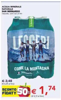 Esselunga Acqua Minerale Naturale San Bernardo offerta