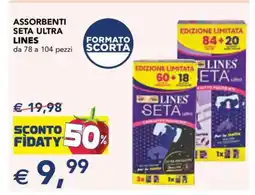 Esselunga Assorbenti Seta Ultra Lines offerta