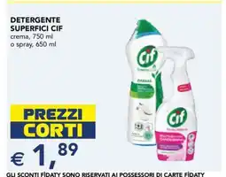 Esselunga DETERGENTE SUPERFICI CIF offerta