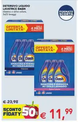 Esselunga DETERSIVO LIQUIDO LAVATRICE DASH offerta