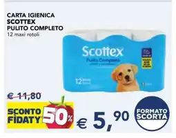 Esselunga Carta igienica Scottex Pulito Completo offerta