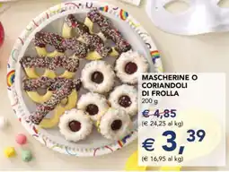 Esselunga Mascherine o Coriandoli di Frolla offerta