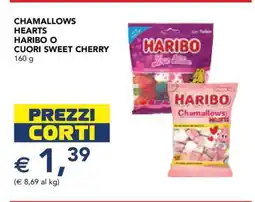 Esselunga CHAMALLOWS HEARTS HARIBO O CUORI SWEET CHERRY offerta
