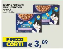 Esselunga BUSTINE PER GATTI FELIX SENSATION PURINA offerta