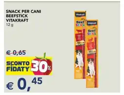 Esselunga Snack per cani Beefstick Vitakraft offerta
