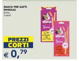 Esselunga SNACK PER GATTI WHISKAS offerta