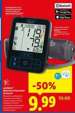 Lidl sensiplast Misuratore di pressione da braccio offerta