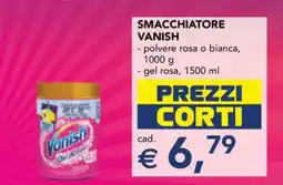 Esselunga SMACCHIATORE VANISH offerta