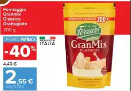 Carrefour Formaggio Granmix Classico Grattugiato offerta