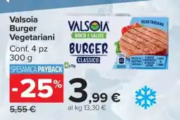 Carrefour Valsoia Burger Vegetariano offerta