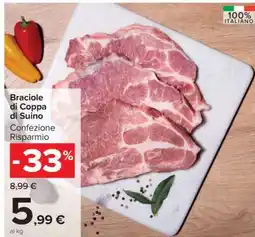 Carrefour Braciole Di Coppa Di Suino offerta