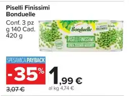 Carrefour Piselli Finissimi Bonduelle offerta