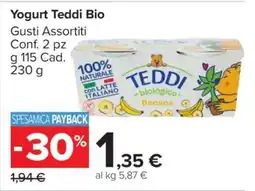 Carrefour Yogurt Teddi Bio offerta