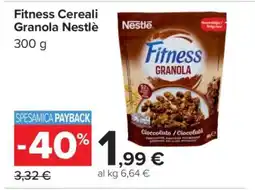 Carrefour Fitness Cereali Granola Nestlè offerta