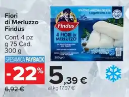 Carrefour FIORI DI MERLUZZO FINDUS offerta