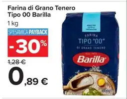 Carrefour Farina di Grano Tenero Tipo 00 Barilla offerta
