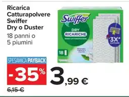 Carrefour Ricarica Catturapolvere Swiffer Dry o Duster offerta