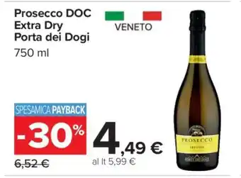 Carrefour Prosecco DOC Extra Dry Porta dei Dogi offerta