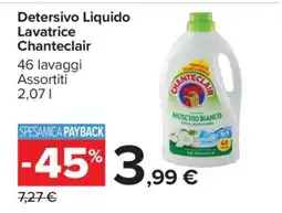 Carrefour Detersivo Liquido Lavatrice Chanteclair offerta