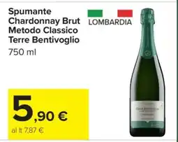 Carrefour Spumante Chardonnay Brut Metodo Classico Terre Bentivoglio offerta