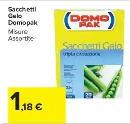 Carrefour Sacchetti Gelo Domopak offerta