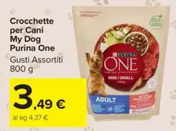 Carrefour Crocchette per Cani My Dog Purina One offerta