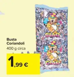 Carrefour Busta Coriandoli offerta