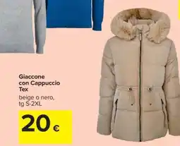 Carrefour Giaccone con Cappuccio Tex offerta