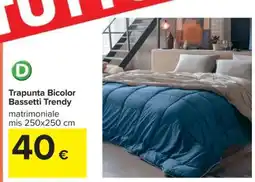 Carrefour Trapunta Bicolor Bassetti Trendy offerta