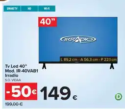 Carrefour TV LED 40 offerta