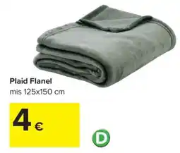 Carrefour Plaid Flanel offerta