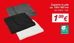 KiK Coperta in pile ca. 130x 160 cm offerta