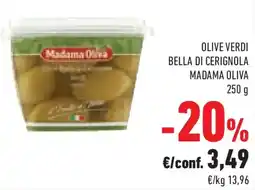 Conad Superstore Olive verdi bella di cerignola MADAMA OLIVA offerta