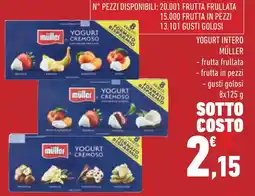 Conad Yogurt intero müller frutta frullata, frutta in pezzi e gusti golosi offerta
