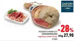 Conad Superstore Prosciutto di parma d.o.p. SAPORI&DINTORNI CONAD offerta