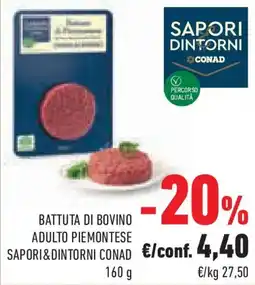 Conad Superstore Battuta di bovino adulto piemontese SAPORI & DINTORNI CONAD offerta